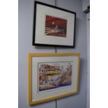 Signed limited edition photolithographic prints depicting the coast