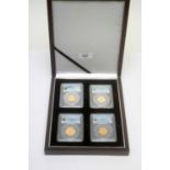 Four 19th Century Kings of Europe four gold coin set,