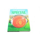 An autographed copy of Test Match Special: Ball by Ball