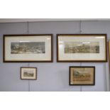 A group of four 19th Century prints depicting coaching scenes