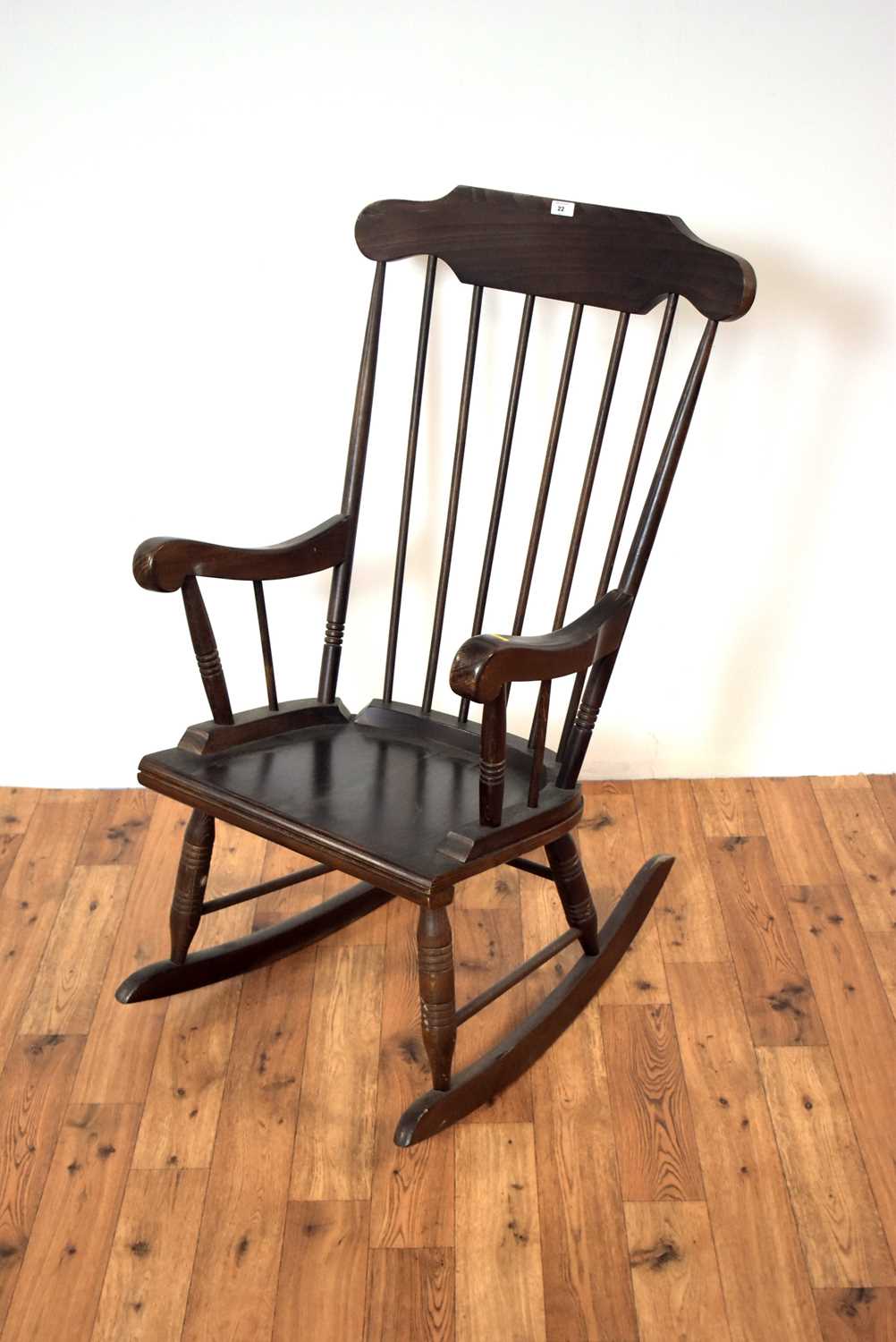 A 20th Century mahogany rocking chair