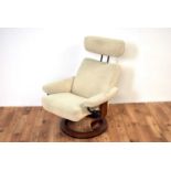 Ekornes Stressless - A vintage 20th Century Stress-less Ekornes reclining armchair