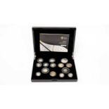The Royal Mint United Kingdom 2011 Silver Proof fourteen-coin set