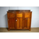 An early 20th mahogany cupboard