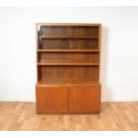 A retro vintage mid 20th Century teak wall unit