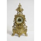 A late 19th Century French ormolu mantel clock