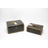 Two Victorian jewellery boxes