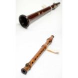 A flute and a Chalumeau