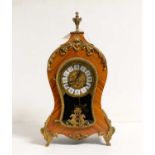 A Continental Louis XIV-style gilt metal mounted mantle clock