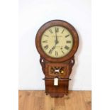 Dickinson & Son of Lincoln, a late Victorian inlaid mahogany wall clock