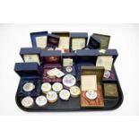A collection of boxed Crummles English Enamels pill boxes