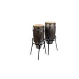 Pair 'AFRO' Congas and stands
