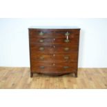 A 19th Century mahogany bowfront chest of drawers