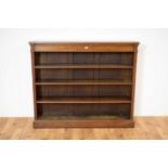 A late 19th Century mahogany open-faced bookcase