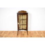 An early 20th Century mahogany china display cabinet