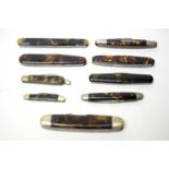 A selection of early 20th Century folding pocket knives,