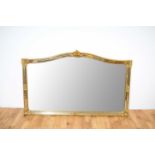 A large Regency revival gilt framed wall mirror