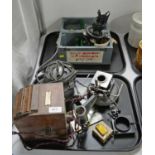 A.M Astro Compass MkII, 6A/1174, cased; and other items