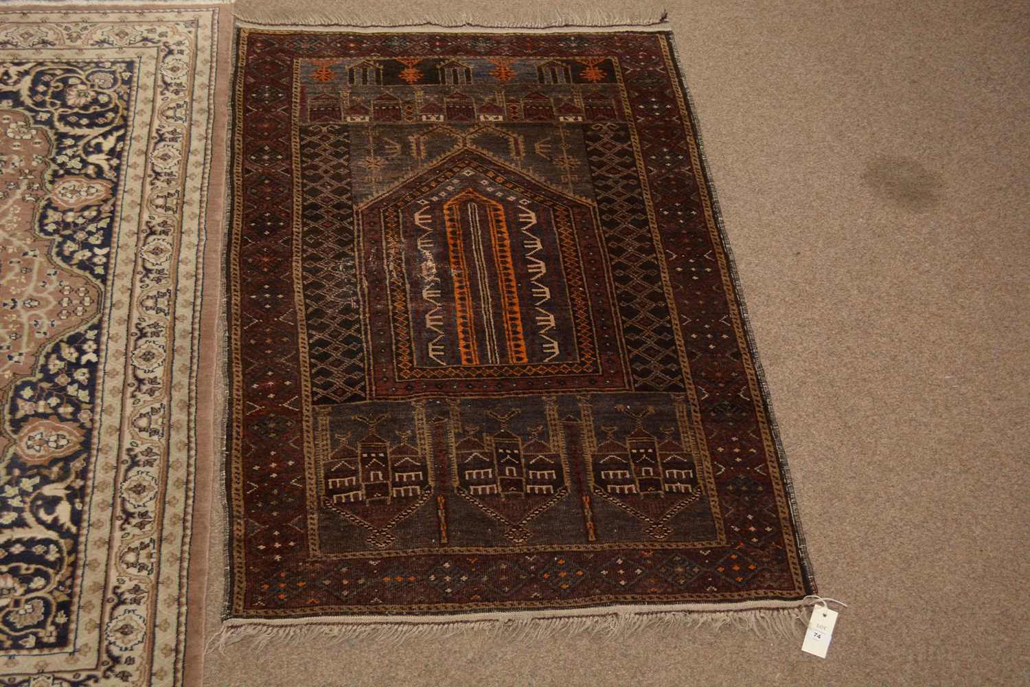 A Persian Nain rug, together with another - Image 3 of 5