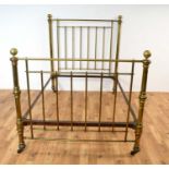 A 19th Century brass bed