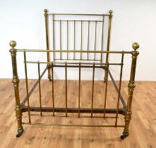 A 19th Century brass bed