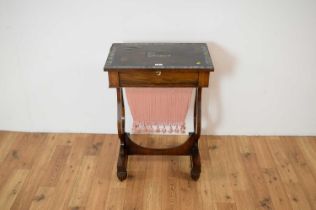 A 19th Century rosewood work table