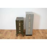 A vintage industrial 20th Century filing cabinet