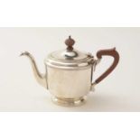 A silver teapot, by Northern Goldsmiths
