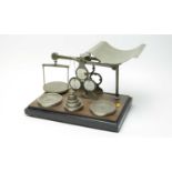 A set of Victorian postal scales