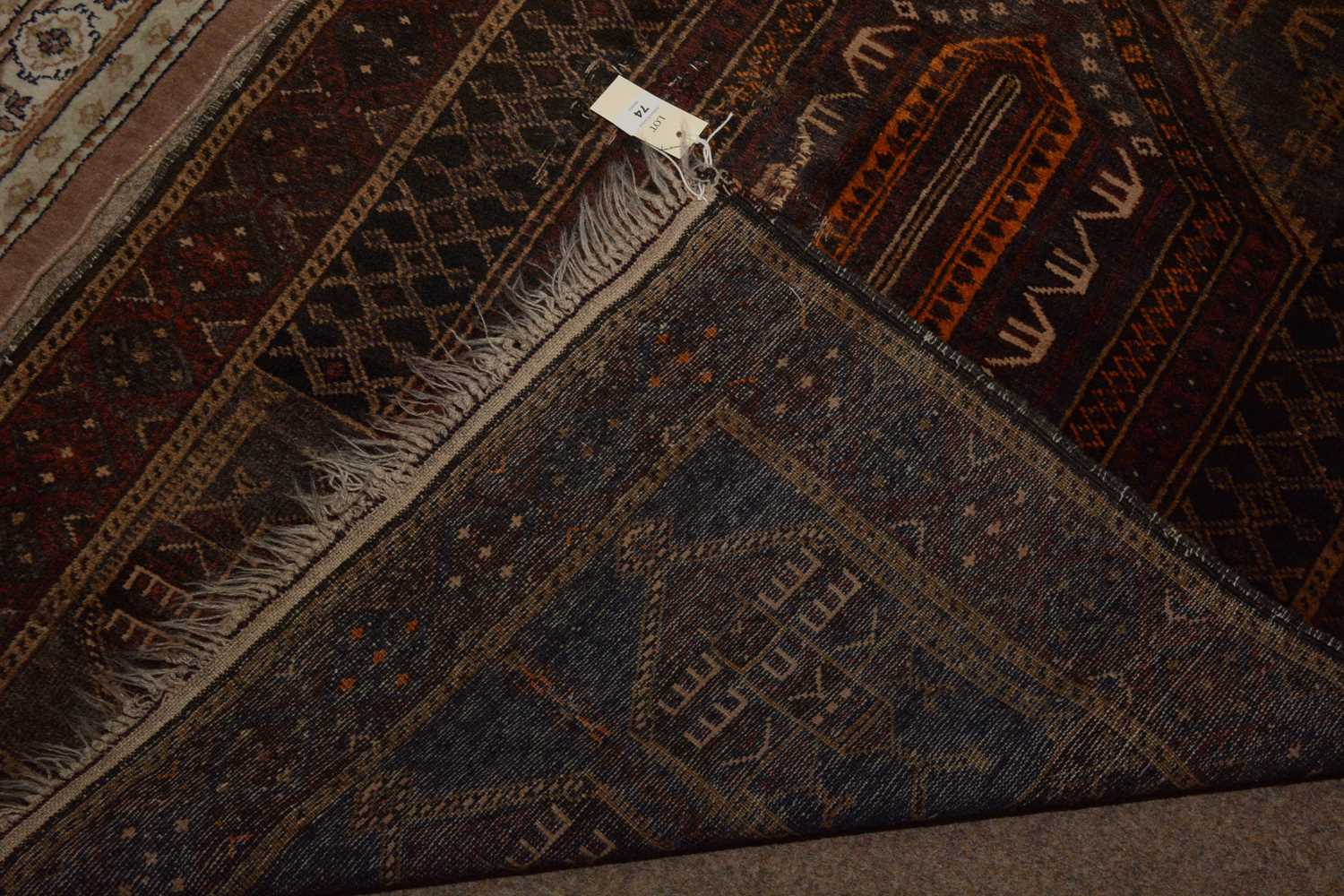 A Persian Nain rug, together with another - Image 5 of 5