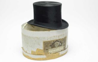 A gentleman’s silk top hat, by Patey London