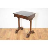 A Regency mahogany side table in the manner of Gillows