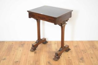 A Regency mahogany side table in the manner of Gillows