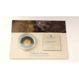 Maurice Tiberius gold Solidus, undated, encapsulated by Royal Mint Collector Service