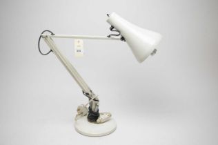 An Anglepoise style desk lamp