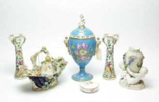 A collection of decorative ceramics