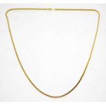 An 18ct yellow gold chain necklace