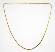 An 18ct yellow gold chain necklace