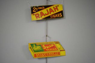 Two enamel tobacco advertising signs
