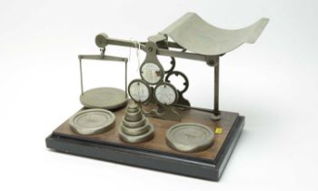 A set of Victorian postal scales