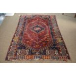 A vintage Hamedan Persian rug