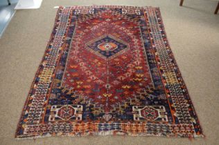 A vintage Hamedan Persian rug
