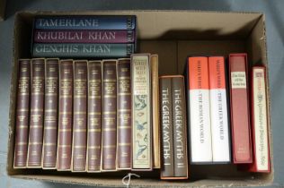 A collection of Folio Society books relating to ancient and medieval history.