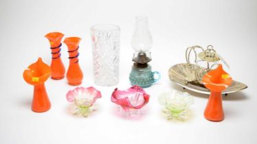 A collection of 19th Century and later glass ware and other items