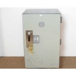 A large industrial metal safe/records cabinet by Chubb