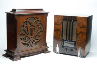 An Art Deco Marconi radio; and another