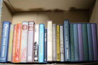 A collection of Folio Society books relating to literature.