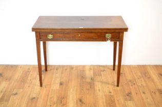 A 19th Century inlaid mahogany tea table