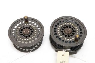 A Hardy LA 10/11 Viscount MK III fishing reel; and another