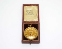 A 14ct yellow gold fob watch,